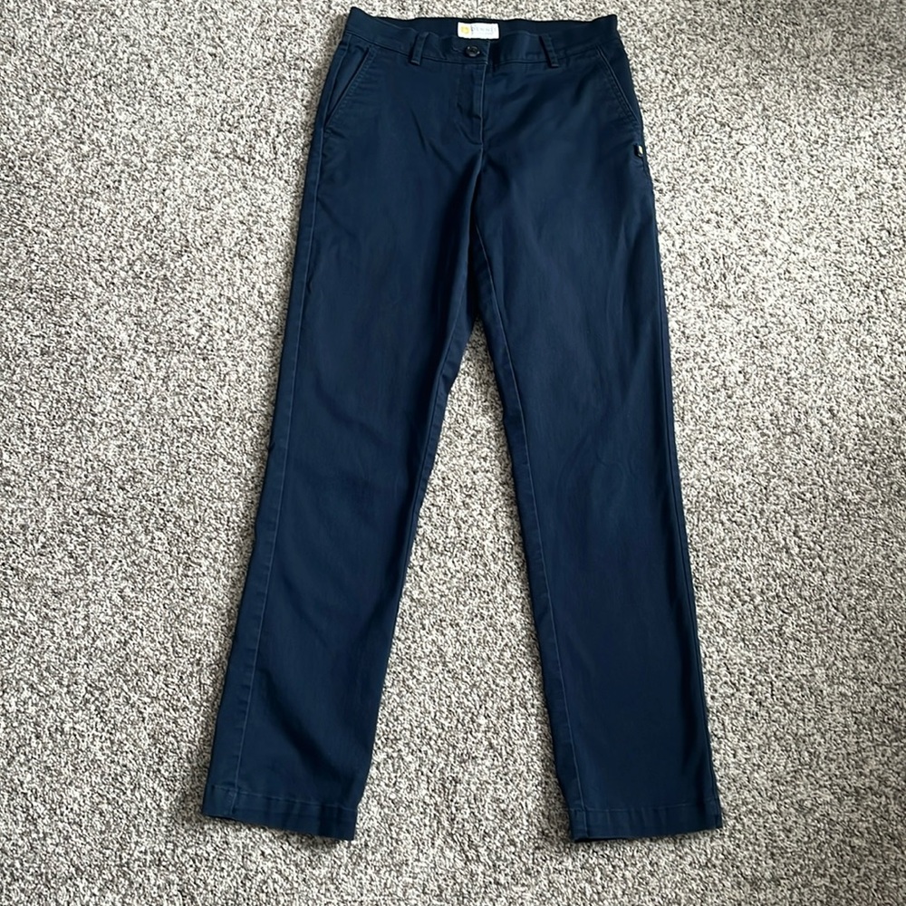 Dennis Uniform Straight Leg Pants in Navy